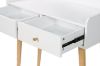 Picture of ALICE 80 Dressing Table with Round Mirror (White)