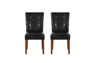 Picture of SOMMERFORD Tufted PU Leather Dining Chair (Black) - 2PC in 1 Carton