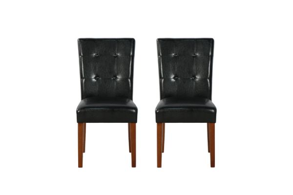 Picture of SOMMERFORD Tufted PU Leather Dining Chair (Black) - 2PC in 1 Carton