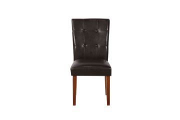 Picture of SOMMERFORD Tufted PU Leather Dining Chair (Dark Brown)
