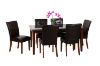 Picture of SOMMERFORD 7PC Marble Top Dining Set (Dark Tiles Pattern) - Black Chairs