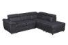 Picture of GRAYSON Pull-Out Sectional Sofa Bed with Storage Ottoman