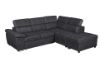 Picture of GRAYSON Pull-Out Sectional Sofa Bed with Storage Ottoman