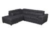 Picture of GRAYSON Pull-Out Sectional Sofa Bed with Storage Ottoman