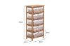 Picture of SIENA 5 Drawers Cabinet (Wicker Basket)