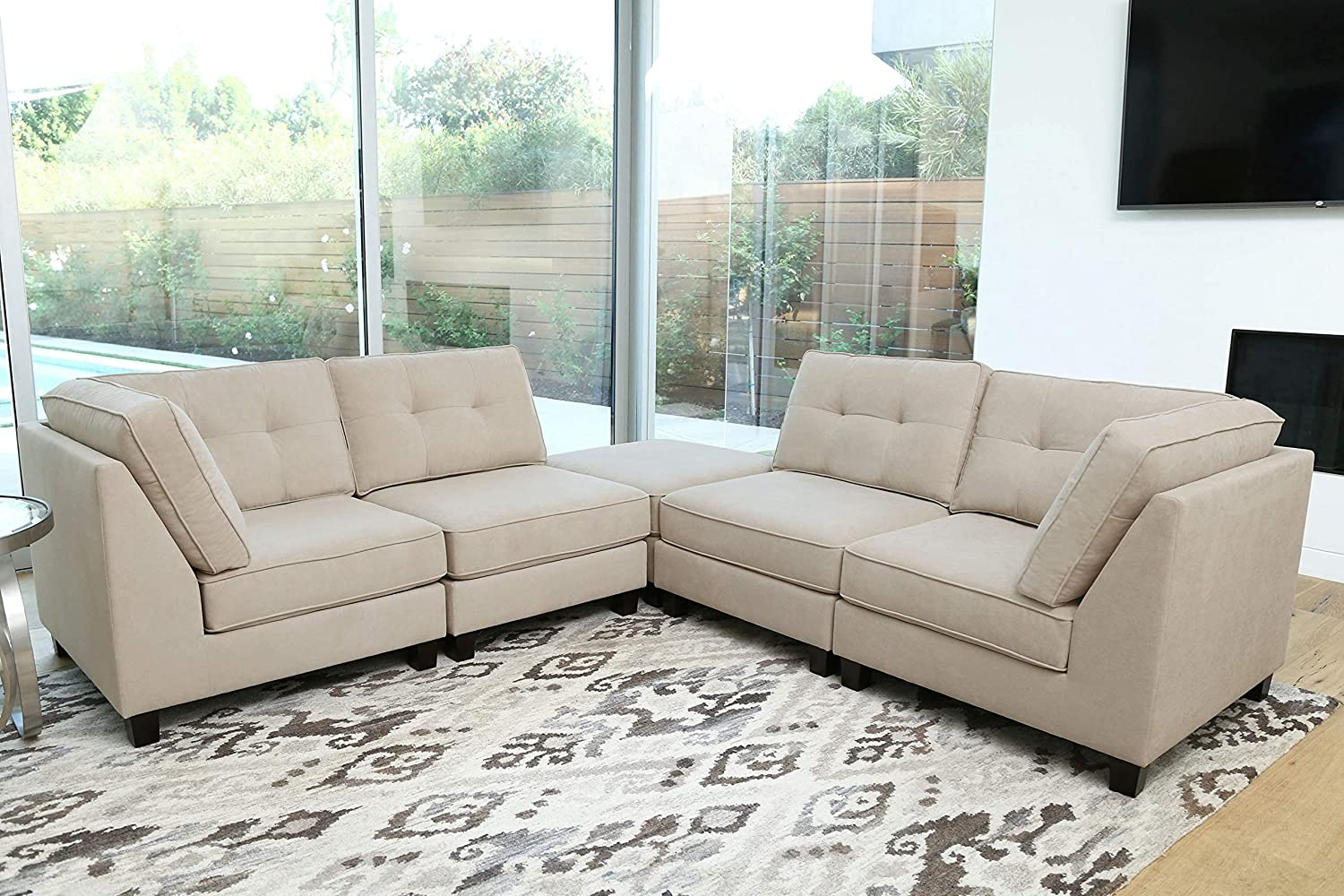 ROYALTY Sectional Modular Sofa (Beige)