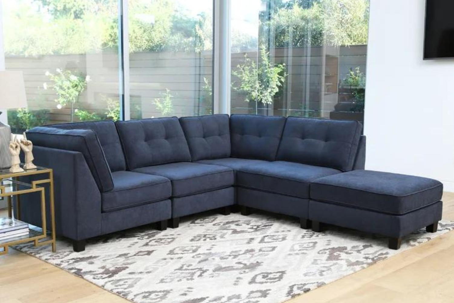 ROYALTY Sectional Modular Sofa (Navy Blue)