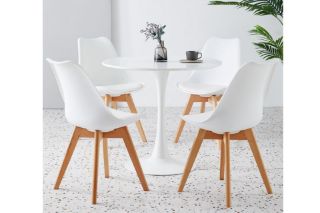 Picture of TULIP Dining Set  - 100cm Table with 4 Chairs