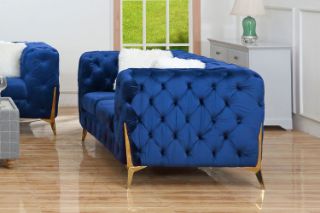 Picture of MANCHESTER Blue Sofa - 2 Seat