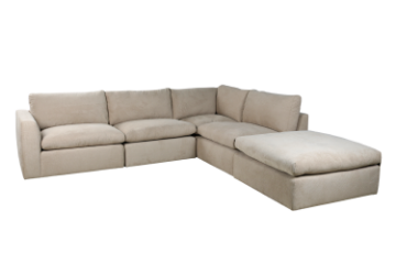 Picture of SKYLAR Sectional Modular Fabric Sofa (Sandstone) - Facing Right