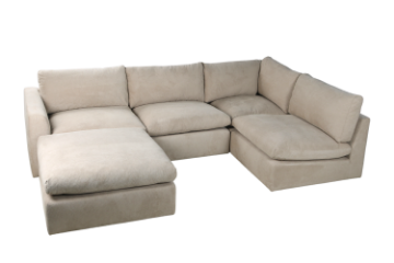 Picture of SKYLAR Sectional Modular Fabric Sofa (Sandstone) - Chaise Facing Right