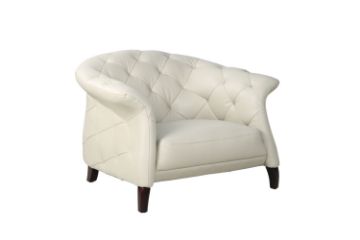 Picture of TORONTO 100% Genuine Leather Button Tufted Armchair 