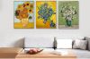 Picture of VASE WITH TWELVE SUNFLOWERS With By Vincent Van Gogh - Golden Framed Canvas Print Wall Art (80cmx60cm)