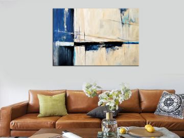 Picture of ABSTRACT ART (ILLUSION II) - Frameless Canvas Print Wall (120cmx80cm)
