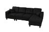 Picture of KLARA Reversible Chaise Sectional Sofa (Black)