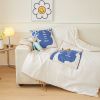 Picture of 2-in-1 Multifunction Throw Pillow & Cotton Blanket/Quilt (Blue Deer)