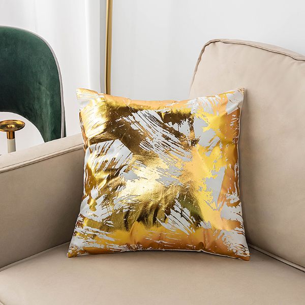 Picture of GOLD COLLECTION Bronzing Gold Fabric Pillow with Inner Assorted - Cushion 12897