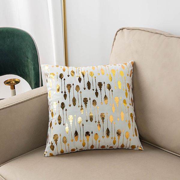 Picture of GOLD COLLECTION Bronzing Gold Fabric Pillow with Inner Assorted - Cushion 36628