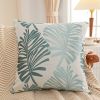 Picture of PALM LEAVES 3D Jacquard Pillow Cushion with Inner - Cushion 74327 Green (55cmx55cm)