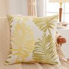 Picture of PALM LEAVES 3D Jacquard Pillow Cushion with Inner - Cushion 74327 Green (55cmx55cm)