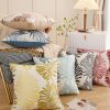 Picture of PALM LEAVES 3D Jacquard Pillow Cushion with Inner - Cushion 96567 Golden (45cmx45cm)