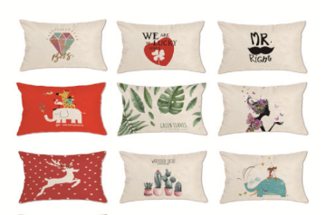Picture of LUMBAR Throw Pillow Cushion with Inner Assorted (30x50cm) - Cushion 0001 (She's The Boss)
