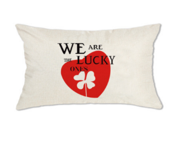 Picture of LUMBAR Throw Pillow Cushion with Inner Assorted (30cmx50cm) - Cushion 1653 (We Are The Lucky Ones)