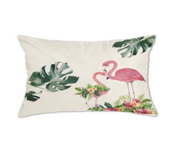 Picture of LUMBAR Throw Pillow Cushion with Inner Assorted (30x50cm) - Cushion 1719 (Flamingo)