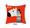 Picture of SQUARE Linen Cushion with Inner Assorted - Cushion HJJ01 (Red Elephant)