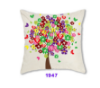 Picture of SQUARE Linen Cushion with Inner Assorted - Cushion HJJ02 (Happy World)