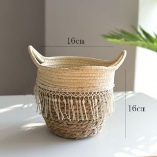 Picture of JUTE Rope Flowerpot/Plant Basket/Storage Basket - Small (16cmx16cm)