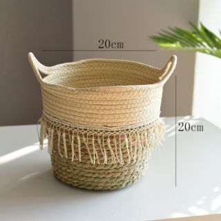 Picture of JUTE Rope Flowerpot/Plant Basket/Storage Basket - Medium (20cmx20cm)