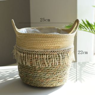 Picture of JUTE Rope Flowerpot/Plant Basket/Storage Basket - Large (22cmx25cm)