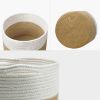 Picture of JUTE Rope Plant Basket/Storage Organiser (White & Natural)