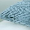 Picture of DIAMOND Pattern Hand-Knitted Pillow Cushion with Inner (45cmx45cm)