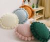 Picture of ROUND Hand-Knitted Tassel Cushion with Inner (Diameter 50cm) - Light Pink
