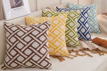 Picture of GEOMETRIC Jacquard Fabric Pillow Cushion with Inner Assorted (45x45cm)