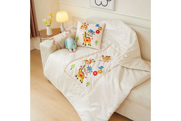 Picture of 2-in-1 Multifunction Throw Pillow & Cotton Blanket/Quilt (Pony)