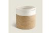 Picture of JUTE Rope Plant Basket/Storage Organiser (White & Natural)