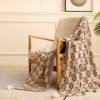 Picture of PROVINCE Knitted Throw Blanket with Tassels 130cmx170cm (Beige-Coffee)