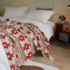 Picture of PROVINCE Knitted Throw Blanket with Tassels 130x170cm (Beige-Coffee-Red)