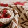 Picture of PROVINCE Knitted Throw Blanket with Tassels 130x170cm (Beige-Coffee-Red)