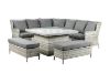 Picture of BARCELONA 6PC Sectional Outdoor Lounge & Dining Sofa Set (Gas Lift Table)