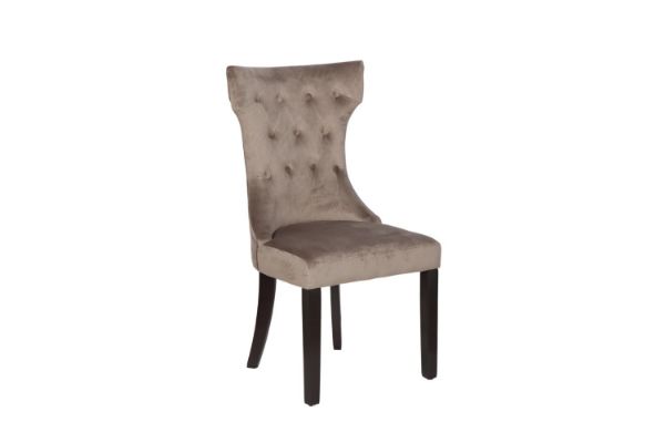 Picture of JORDAN Tufted Winged Back Dining Chair (Taupe)