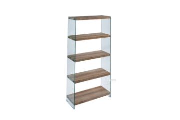 Picture of MACSEN 154x75cm Glass Display Shelf