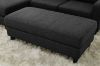 Picture of BODEN Reversible Sectional Sofa with Lift-Up Storage Ottoman (Dark Grey)