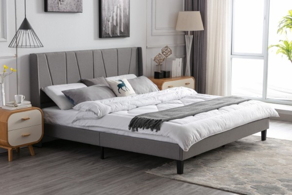 Picture of ALASKA Fabric Bed Frame in Eastern King Size (Grey)