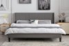 Picture of ALASKA Fabric Bed Frame in Eastern King Size (Grey)