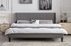 Picture of ALASKA Fabric Bed Frame in Single/Double/Queen/Eastern King (Grey)