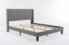 Picture of ALASKA Fabric Bed Frame (Grey) - Eastern King Size